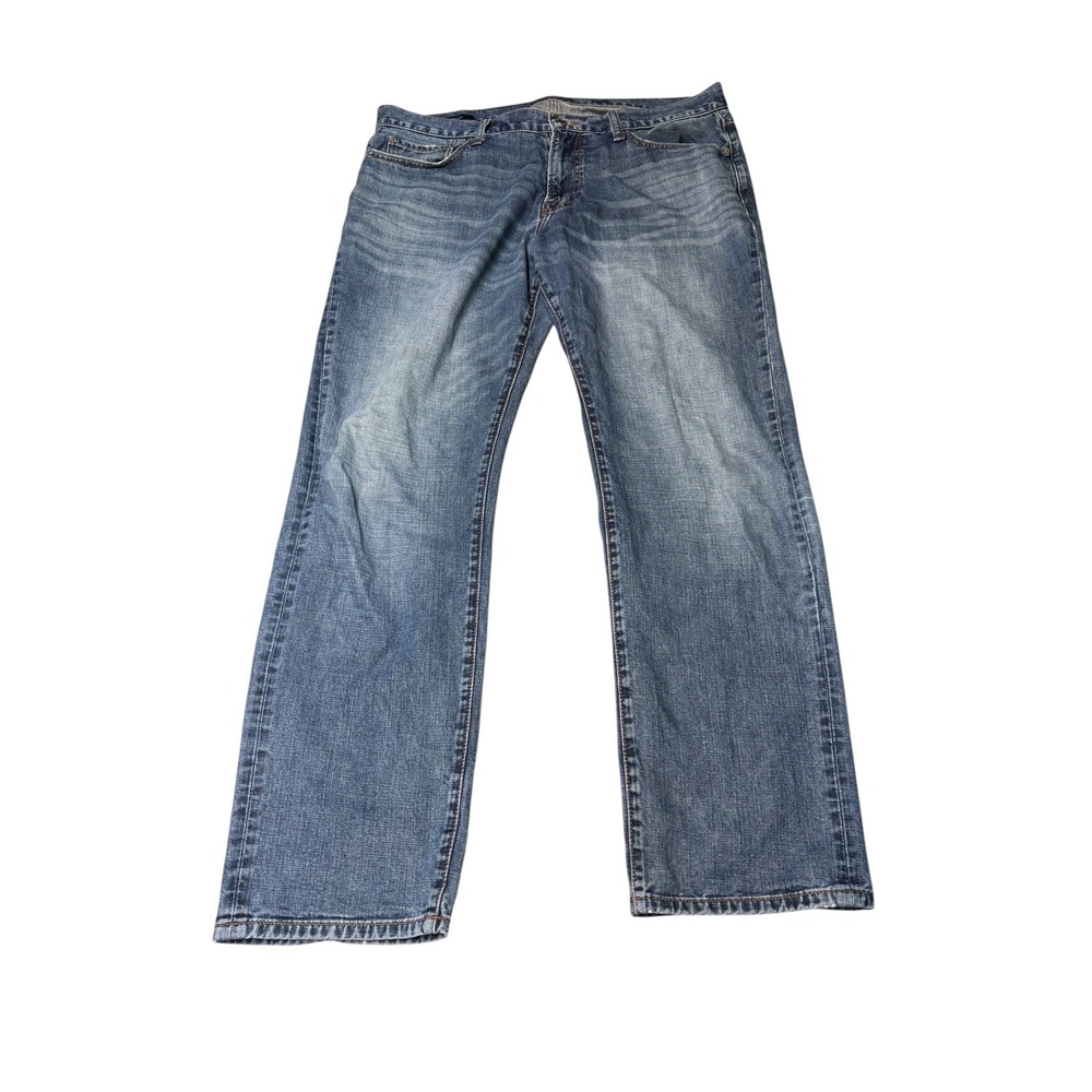 Lucky Brand 221 Straight Leg Mens Blue Jeans Size 38x32 Medium Wash 7M12621